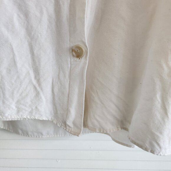 LOFT Plus Midi Button-Down Skirt in White - 18 - Picture 2 of 9